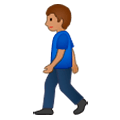 🚶🏽‍♂️ Emoji Hombre Caminando: Tono De Piel Medio en Samsung Experience 9.1.