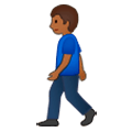 🚶🏾‍♂️ Emoji Hombre Caminando: Tono De Piel Oscuro Medio en Samsung Experience 9.1.