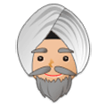 👳🏼‍♂️ Emoji Hombre Con Turbante: Tono De Piel Claro Medio en Samsung Experience 9.1.