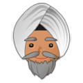 👳🏽 Emoji Person mit Turban: mittlere Hautfarbe Samsung Experience 9.1.