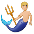 🧜🏼‍♂️ Emoji Sirena Hombre: Tono De Piel Claro Medio en Samsung Experience 9.1.