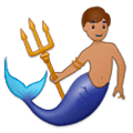 🧜🏽‍♂️ Emoji Sirena Hombre: Tono De Piel Medio en Samsung Experience 9.1.