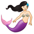 🧜🏻 Emoji Persona Sirena: Tono De Piel Claro en Samsung Experience 9.1.