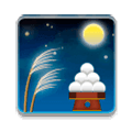 Emoji 🎑 Contemplazione Della Luna su Samsung Experience 9.1.