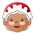 Émoji 🤶🏽 Mère Noël : Peau Légèrement Mate sur Samsung Experience 9.1.