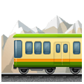 🚞 Emoji Estrada De Ferro Na Montanha na Samsung Experience 9.1.