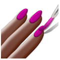 💅🏿 Emoji Pintarse Las Uñas: Tono De Piel Oscuro en Samsung Experience 9.1.