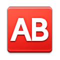 🆎 Emoji Großbuchstaben AB in rotem Quadrat Samsung Experience 9.1.
