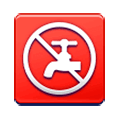 Emoji 🚱 Simbolo Di Acqua Non Potabile su Samsung Experience 9.1.