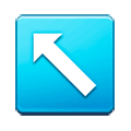 Emoji ↖️ Freccia In Alto A Sinistra su Samsung Experience 9.1.