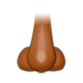 Emoji 👃🏾 Naso: Carnagione Abbastanza Scura su Samsung Experience 9.1.