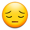 😔 Emoji Cara Desanimada en Samsung Experience 9.1.