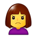 🙍 Emoji Persona Frunciendo El Ceño en Samsung Experience 9.1.