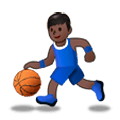 ⛹🏿 Emoji Person mit Ball: dunkle Hautfarbe Samsung Experience 9.1.