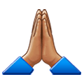 🙏🏽 Emoji Manos En Oración: Tono De Piel Medio en Samsung Experience 9.1.