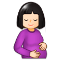 🤰🏻 Emoji Mujer Embarazada: Tono De Piel Claro en Samsung Experience 9.1.