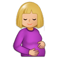 🤰🏼 Emoji Mujer Embarazada: Tono De Piel Claro Medio en Samsung Experience 9.1.