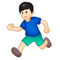 🏃🏻 Emoji Persona Corriendo: Tono De Piel Claro en Samsung Experience 9.1.