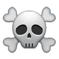 ☠️ Emoji Totenkopf mit gekreuzten Knochen Samsung Experience 9.1.
