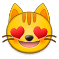 😻 Emoji Gato Sonriendo Con Ojos De Corazón en Samsung Experience 9.1.