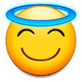😇 Emoji Rosto Sorridente Com Auréola na Samsung Experience 9.1.