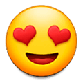😍 Emoji Rosto Sorridente Com Olhos De Coração na Samsung Experience 9.1.