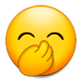 🤭 Emoji Cara Con Mano Sobre La Boca en Samsung Experience 9.1.