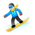 🏂 Emoji Praticante De Snowboard na Samsung Experience 9.1.