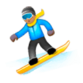 🏂🏽 Emoji Praticante De Snowboard: Pele Morena na Samsung Experience 9.1.