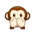 🙊 Emoji sich den Mund zuhaltendes Affengesicht Samsung Experience 9.1.