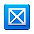 Emoji ⛝ Croce di Sant'Andrea nel quadrato su Samsung Experience 9.1.