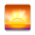 🌅 Emoji Sonnenaufgang über dem Meer Samsung Experience 9.1.