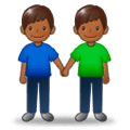 👬🏾 Emoji händchenhaltende Männer: mitteldunkle Hautfarbe Samsung Experience 9.1.