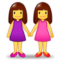Emoji 👭 Due Donne Che Si Tengono Per Mano su Samsung Experience 9.1.