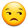 Emoji 😒 Faccina Contrariata su Samsung Experience 9.1.
