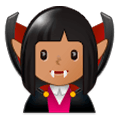 🧛🏽 Emoji Vampiro: Tono De Piel Medio en Samsung Experience 9.1.