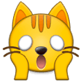 Émoji 🙀 Chat Fatigué sur Samsung Experience 9.1.