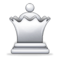 Emoji ♕ Regina bianca scacchistica su Samsung Experience 9.1.