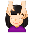 💆🏻‍♀️ Emoji Frau, die eine Kopfmassage bekommt: helle Hautfarbe Samsung Experience 9.1.