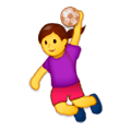 🤾‍♀️ Emoji Mujer Jugando Al Balonmano en Samsung Experience 9.1.