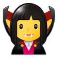 Emoji 🧛‍♀️ Vampira su Samsung Experience 9.1.