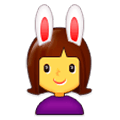 👯 Emoji Personas Con Orejas De Conejo en Samsung Experience 9.1.
