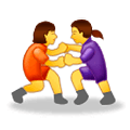 🤼‍♀️ Emoji Mujeres Luchando en Samsung Experience 9.1.