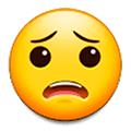 😟 Emoji besorgtes Gesicht Samsung Experience 9.1.