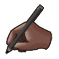 ✍🏿 Emoji Escrevendo à Mão: Pele Escura na Samsung Experience 9.1.