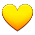 💛 Emoji Coração Amarelo na Samsung Experience 9.1.
