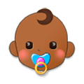 👶🏾 Emoji Bebé: Tono De Piel Oscuro Medio en Samsung Experience 9.5.