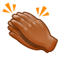👏🏾 Emoji klatschende Hände: mitteldunkle Hautfarbe Samsung Experience 9.5.