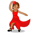 💃🏽 Emoji Mujer Bailando: Tono De Piel Medio en Samsung Experience 9.5.