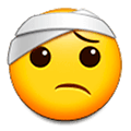 Emoji 🤕 Faccina Bendata su Samsung Experience 9.5.